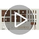 ASACESCU Walnut Night Stand Set of 2 with Fluted Doors - Modern Bedroom Furniture