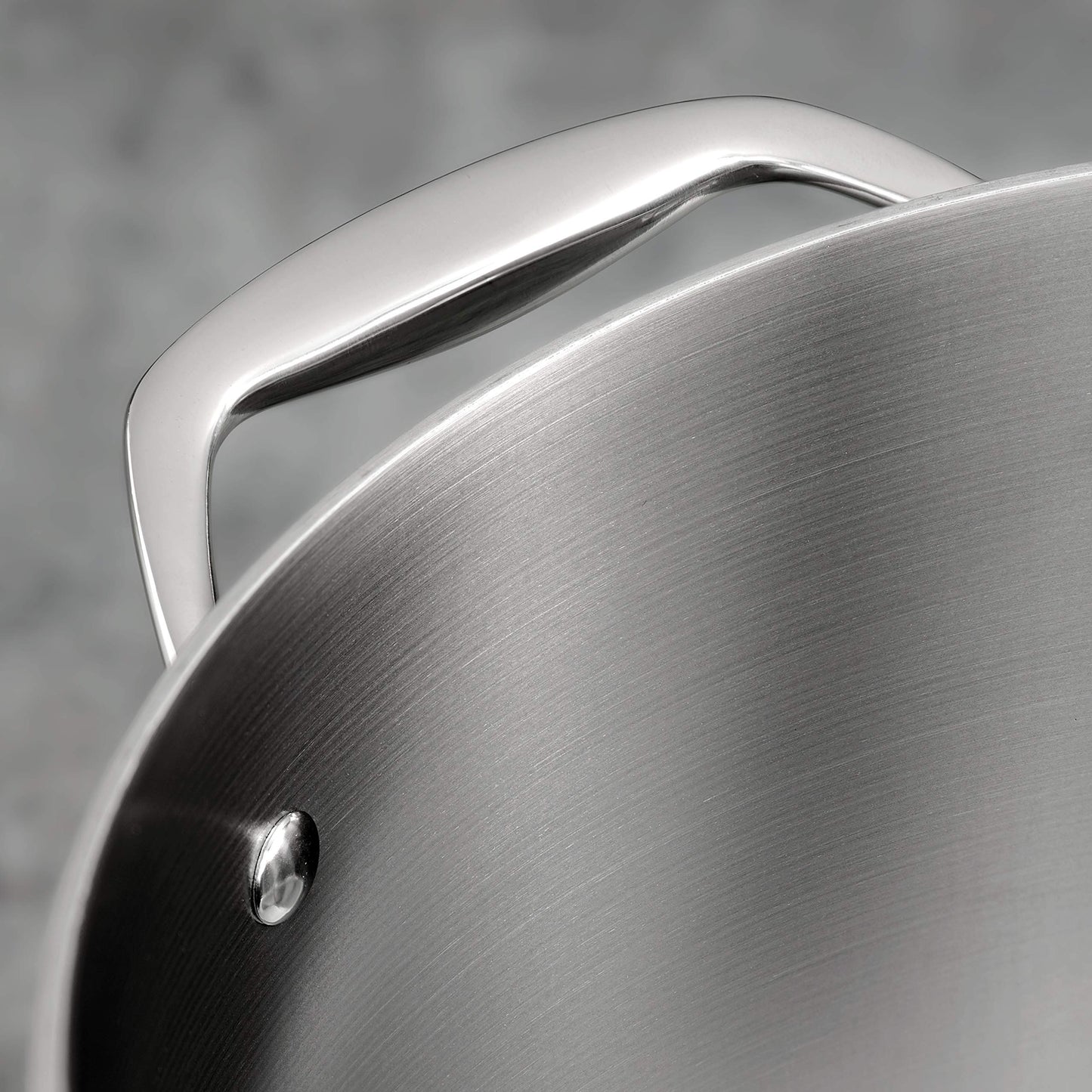 Tramontina Signature Tri-Ply Clad Stainless Steel 3-Quart Saute Pan with Lid, Induction-Ready Cooking Pan, Dishwasher-Safe, NSF-Certified, Made in Brazil