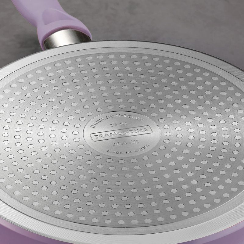 Tramontina Solara 10 & 12-Inch Ceramic Non Stick Frying Pan Set, Heavy-Gauge Aluminum Skillet with Nonstick Coating, Dishwasher and Oven Safe (Purple, 2-Pack)