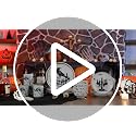 Halloween Gothic Dinnerware Set 16 Pcs Pickmesh Serve 4 Guests Ceramic