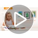 Kids Artwork Frames Set of 4, 8.5x11 Inch Changeable Picture Display, Black - Front-Opening Craft Storage