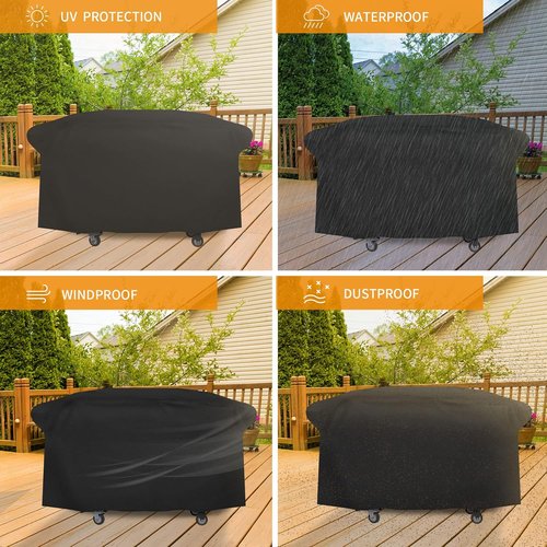 iCOVER Griddle Cover - Heavy Duty Waterproof Canvas for Blackstone 36" ProSeries Griddles | Front Side Opening