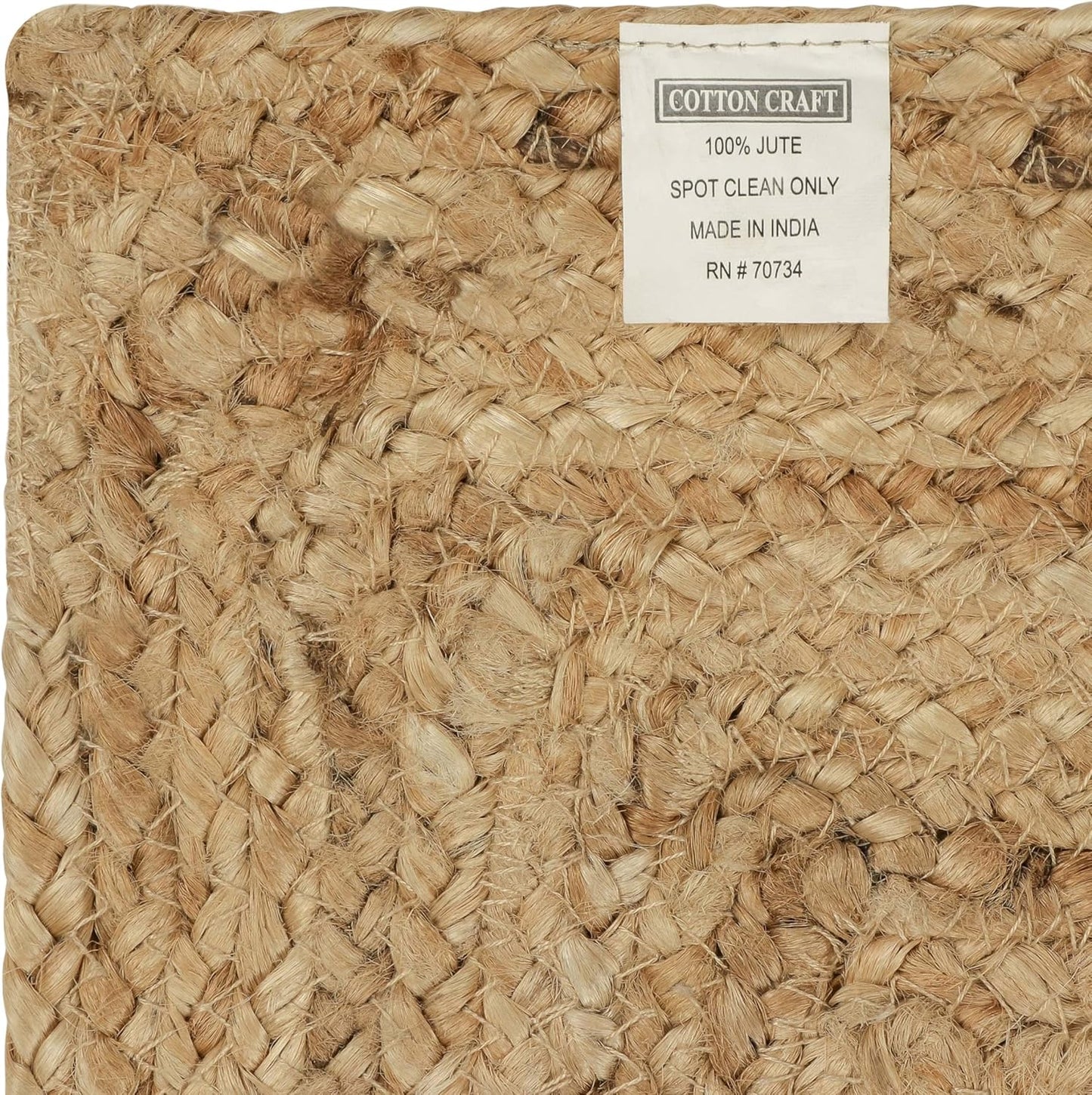 Jute Braided Table Runner - Rustic Farmhouse Style for Thanksgiving & Christmas - 13 x 36 inches