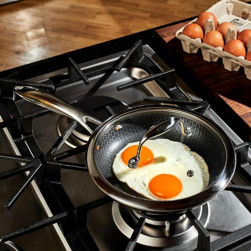 HexClad Tempered Glass Lid - 8-Inch Cookware Accessory with Steam Vent | Dishwasher Safe Design