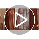 Z-Tassel Terracotta Boho Burnt Orange Curtains 50"x84" Set of 2 - Light Filtering Semi Sheer Farmhouse Style