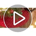 Valery Madelyn Red Christmas Tree Skirt 24 Inch Velvet Holiday Decor