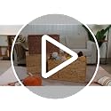 Water Hyacinth Storage Trunk - Large Wicker Chest for Home Organization