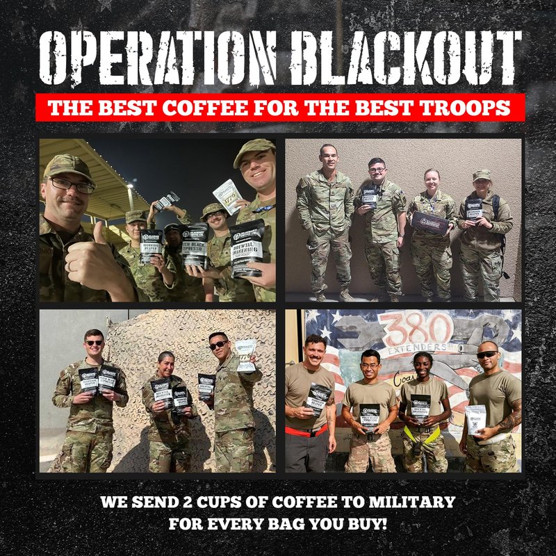 Blackout Coffee Brewtal Awakening Ground Coffee – Dark Roast, Bold Flavor – Freshly Roasted 12oz Bag