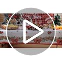 Tiamon 3 Pieces Extra Large Christmas Tablecloths Disposable Rectangular 54x108in