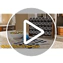 NESAPTO 36 Jars Spice Rack Organizer with Wall Mount and Countertop Use, 17.2"W x 9.4"H