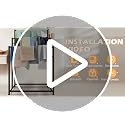 Black 47.6 Inch Tall Freestanding Towel Rack with 3 Tiers for Bathroom & Pool Area