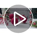 Syhood 16 Pcs 4 Inch Brown Velvet Christmas Ornaments - Holiday Tree Decor