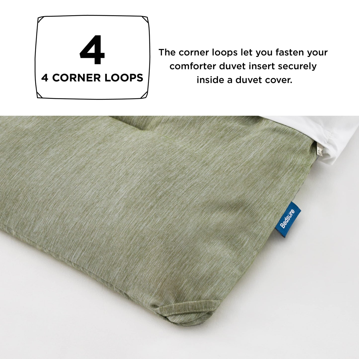Bedsure Full Comforter Set - Olive Green Comforter Full Size, Soft Bedding for All Seasons, Cationic Dyed Bedding Set, 3 Pieces, 1 Comforter (82"x86") and 2 Pillow Shams (20"x26"+2")