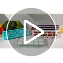 Silicone Freezer Trays with Lid - Midnight Blue, 4-Pack, Stackable Meal Prep Molds