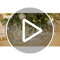 Valery Madelyn 60-Inch White Gold Christmas Tree Skirt - Elegant Holiday Decor