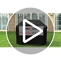 Heavy Duty Waterproof Grill Cover for 65 Inch Outdoor Grills - Black