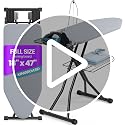 KINGBOARD Gray Extra Wide Heavy Duty Ironing Board, Large 18x47-inch