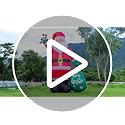 12FT Inflatable Santa Claus with LED Lights, Candy Cane & Gift Bag Yard Decor