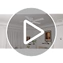 52-Inch Smart Ceiling Fan with Lights Remote Control Outdoor Gold White & Black