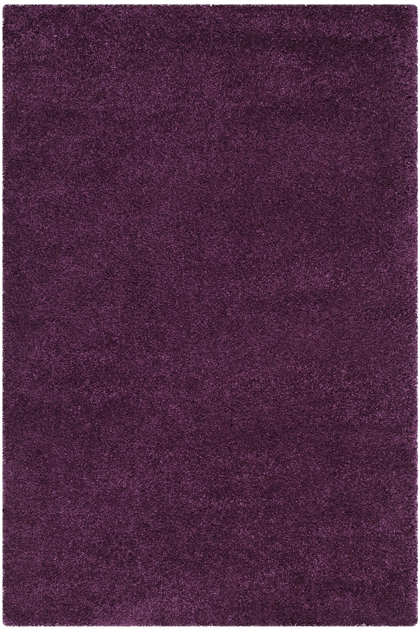 SAFAVIEH Santa Monica Shag Collection 3' x 5' Purple SGN725 Solid Non-Shedding Living Room Bedroom Dining Room Entryway Plush 2-inch Thick Area Rug