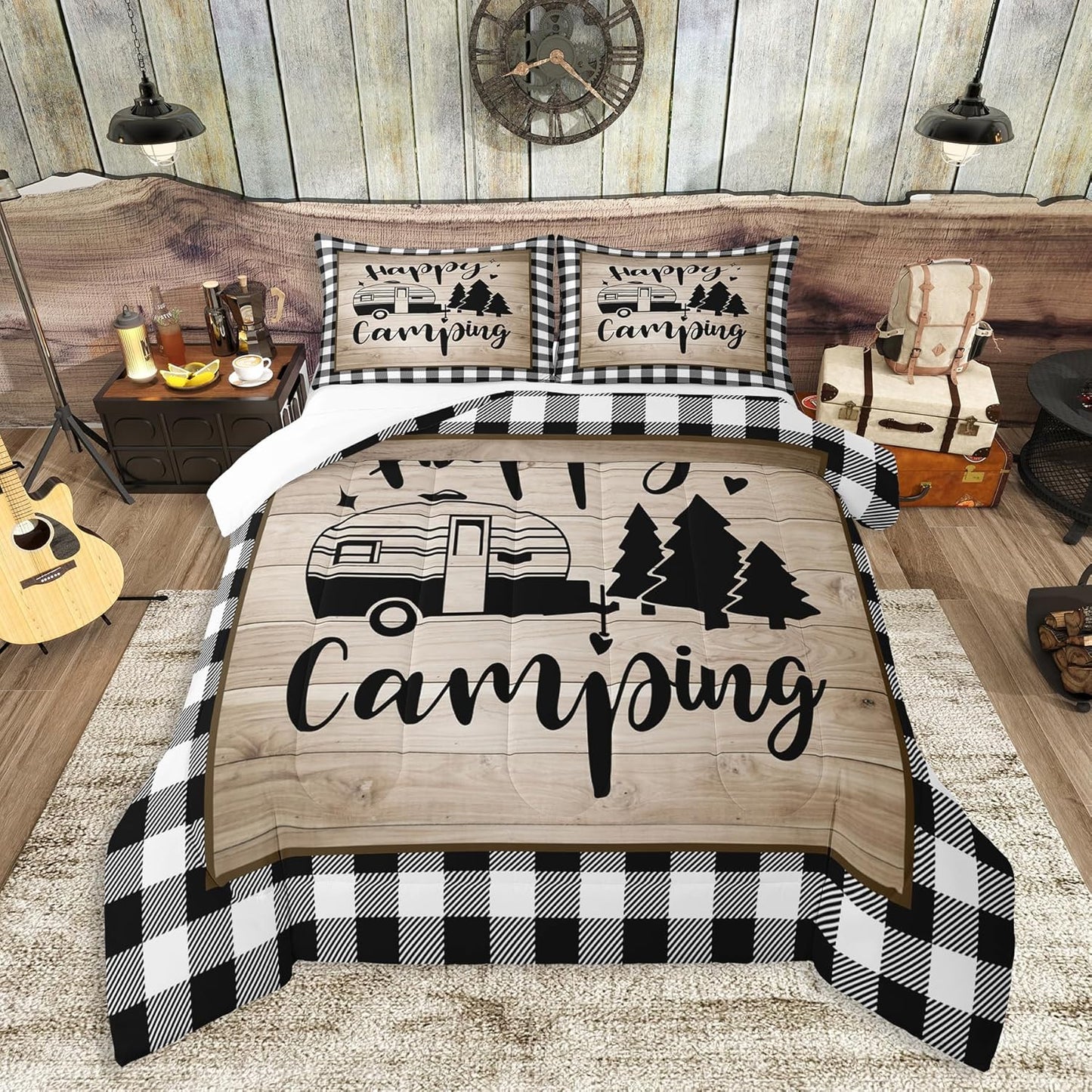 Basketball Kids Comforter Set Full Size,Geometric Basketball Court Abstract Bedding Set,Boys Girls Adults Room Decor,Ball Sports Games Down Comforter,Red Black Fashion Duvet Insert,2 Pillowcases