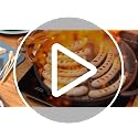 Nonstick Cast Aluminum Grill Pan with Lid - 10.6 Inch Stove Top & Oven Use - Lightweight & Deep Sides - Original