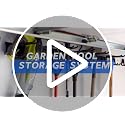 Heavy Duty Wall Mount Garden Tool Organizer 96 Inch Black - Garage Storage