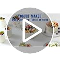 Probiotic Yogurt Maker with 1-48 Hour Timer & Temp Control - Two Glass Bowls