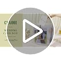 Acrylic Wedding Card Box with Picture Frame, Clear Gift for