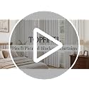 Blackout Linen Curtains 40x108 Inches Set of 2 - Oatmeal Pinch Pleated Bedroom Drapes