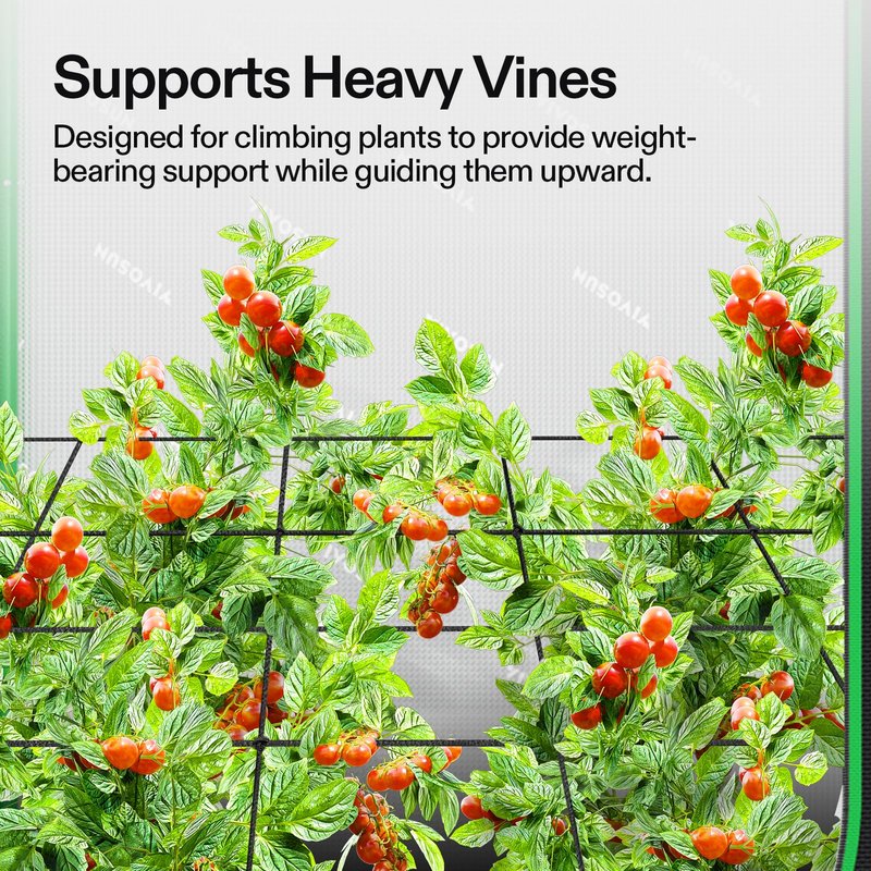 VIVOSUN 4 x 4Ft. Elastic Trellis Netting with 4 Hooks for Climbing Plants, Vegetables, Fruits, and Flowers, 1-Pack