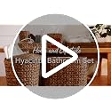 Chestnut 6-Piece Bathroom Accessories Set Water Hyacinth Organizer
