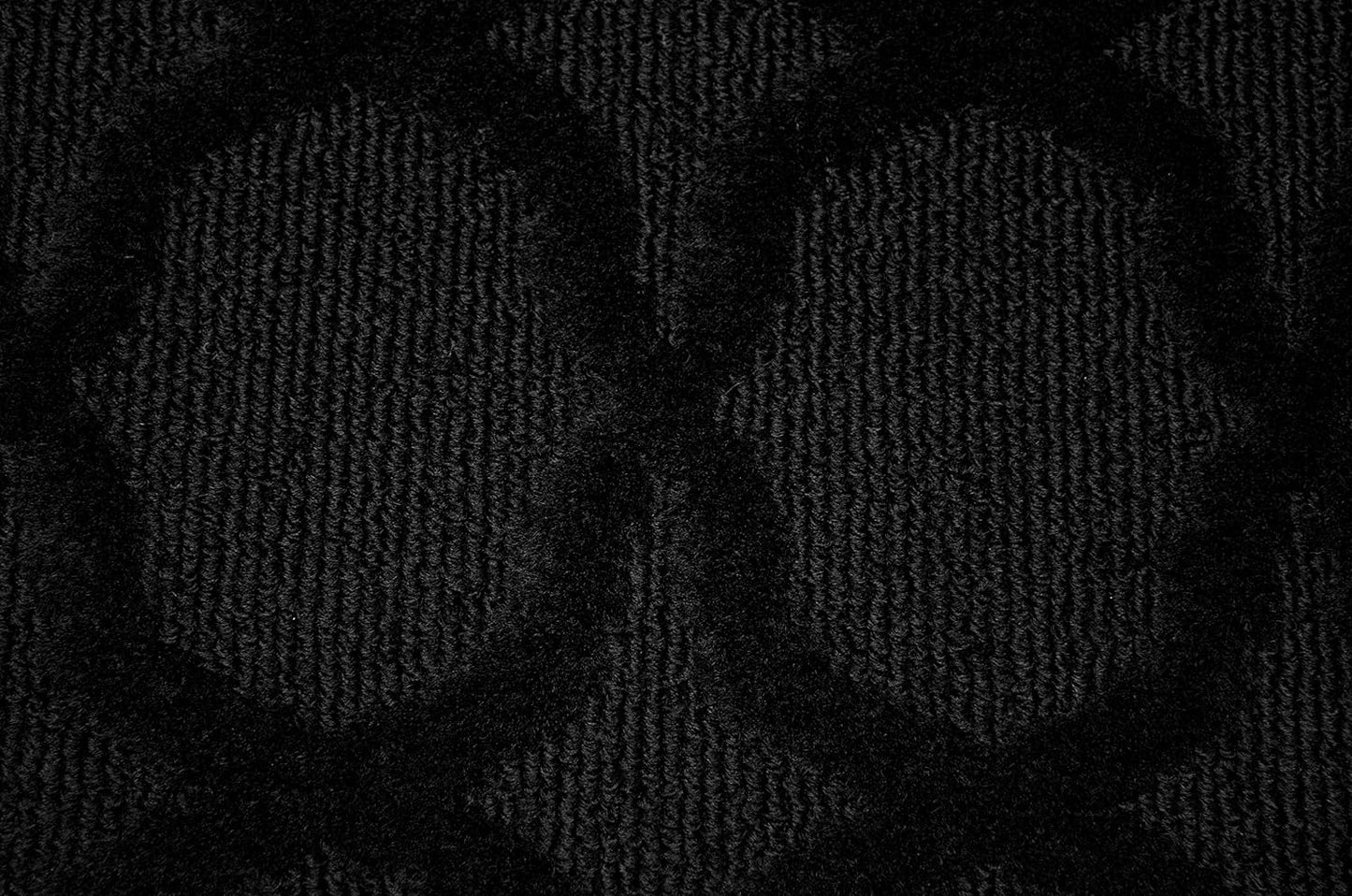 Garland Rug Sparta Non Slip Polypropylene 6 Ft. X 9 Ft. Black Area Rug- Ideal for Living Rooms & Hallways, Stylish & Durable for High-Traffic Areas