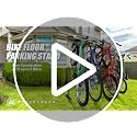 Sttoraboks 5-Bike Floor Stand - Adjustable Garage Bicycle Storage Rack with Versatile Brackets
