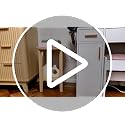 VASAGLE Side Table, 2-Tier Small Square End Nightstand
