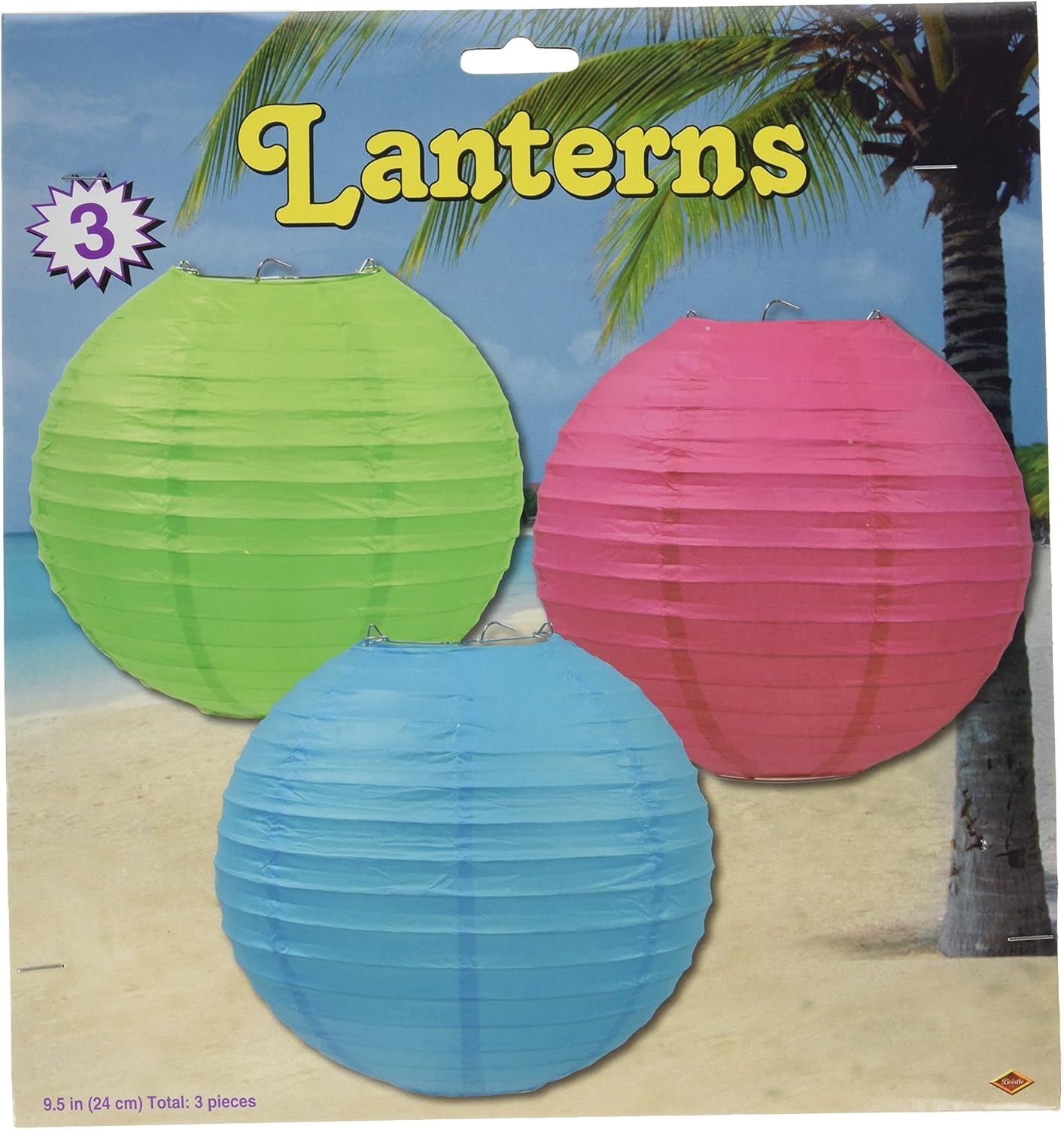 Lavender Paper Lanterns - 3 Pack Decorative Hanging Ceiling Decor for Birthdays, Showers & Events