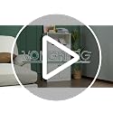 Vongrasig White Bathroom Storage Cabinet - 42.5" Freestanding Tall Floor Cabinet