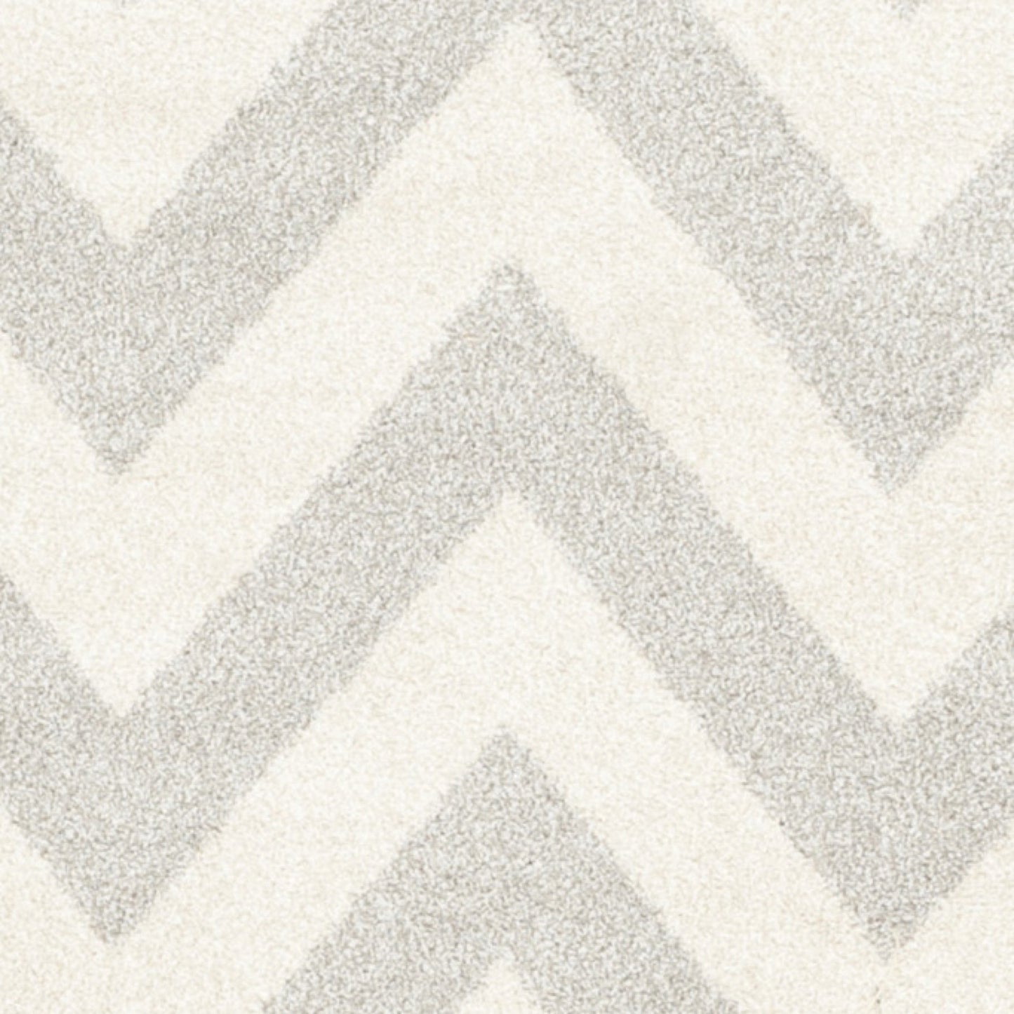 SAFAVIEH Amherst Collection 5' Round Light Grey/Beige AMT419B Chevron Non-Shedding Dining Room Entryway Foyer Living Room Bedroom Area Rug