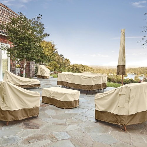 Classic Accessories Veranda Water-Resistant Patio Lounge Chair Cover - 38 Inch, 4 Pack, Durable Protection