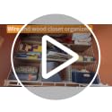 Large Capacity Closet Organizer with Widened Height and Wooden Top Shelf