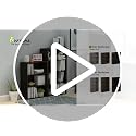 Furinno PASIR 3-Tier White Book Shelf - Wide Storage Organizer for Living Room & Home Office