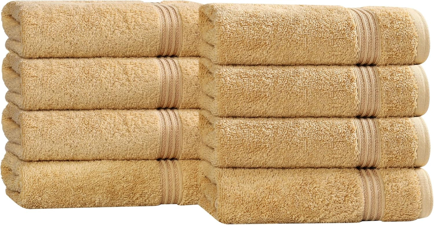 Superior Egyptian Cotton 6-Piece Towel Set, Bathroom Essentials, Towels For Bathroom, Apartment, Airbnb, Guest Bath, Face, Hand, Bath Towels, Washcloths, Absorbent, Fast Drying, Royal Purple