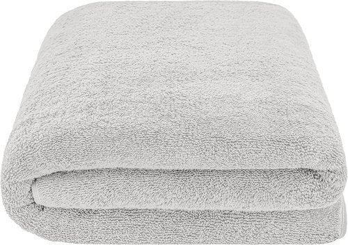 Cotton Paradise 100% Cotton Oversized Bath Sheet - Extra Large Turkish Towel in Silver Grey | 40x80 Inches