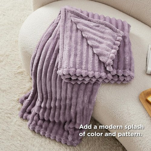 Bedsure GentleSoft Light Purple Throw Blanket - Cozy Soft Couch Blanket for Women | 50x60 Inches, Perfect Gift for Mom