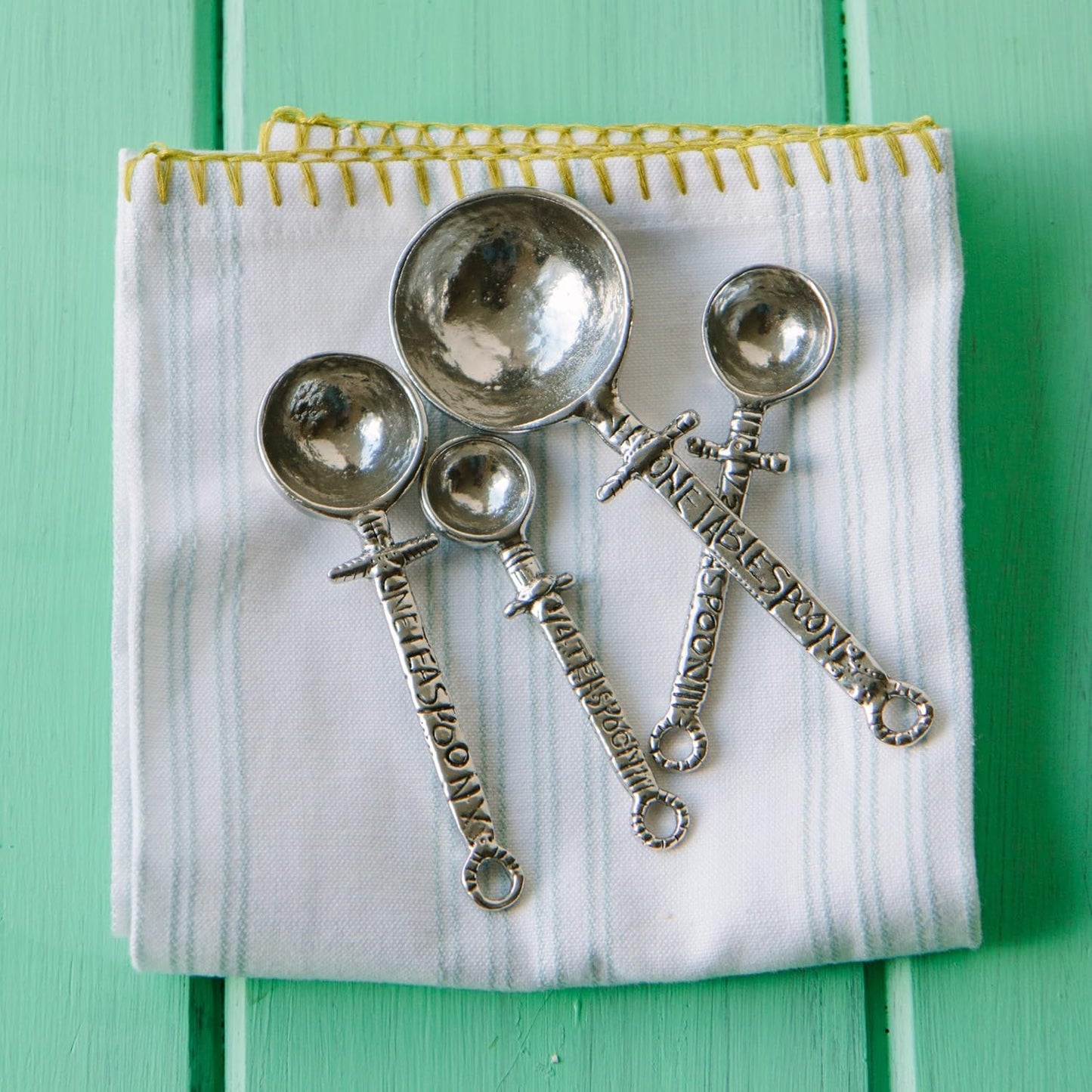 Crosby & Taylor Celtic Pewter Measuring Spoon Set