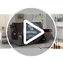 TAOCOCO Waterproof 3 Seater Recliner Sofa Cover Black, 3-Piece Non-Slip Couch Protector