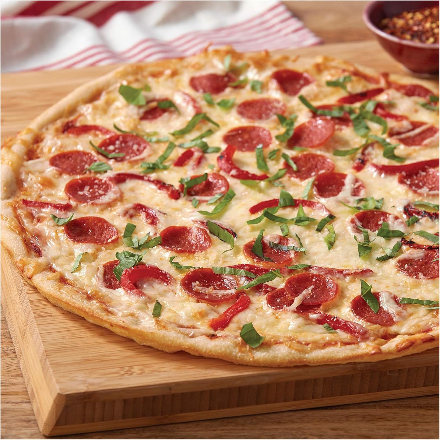 Wilton Gold Non-Stick 14-Inch Pizza Crisper - Warp-Resistant Bakeware, PFAS-Free Design