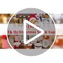Fuljoyy 120 Pack 16 oz Christmas Ice Cream Cups Santa Belt Disposable Bowls