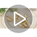 WDF Gold Baroque Disposable Plastic Silverware Set 300 Pieces for Parties