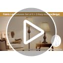 Seaside Village Beige Bell Lamp Shades Set of 2, 6" Top x 13" Bottom x 10" High